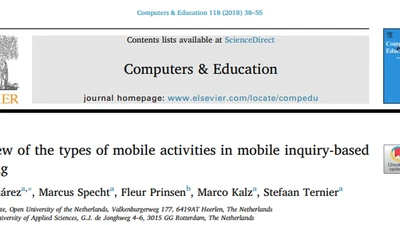 A review of the types of mobile activities in mobile inquiry-based learning featured image