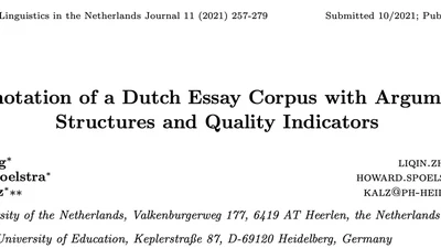 Annotation of a Dutch Essay Corpus with Argument Structures and Quality Indicators featured image