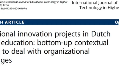 Educational innovation projects in Dutch higher education: bottom-up contextual coping to deal with organizational challenges featured image
