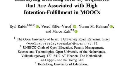 Identifying Learning Activity Sequences that Are Associated with High Intention-Fulfillment in MOOCs featured image