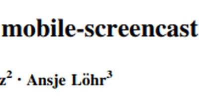 MoocCast: evaluating mobile-screencast for online courses featured image