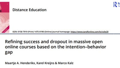 Refining success and dropout in massive open online courses based on the intention–behavior gap featured image