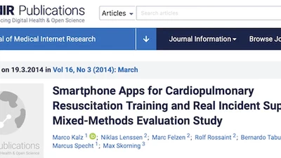 Smartphone Apps for Cardiopulmonary Resuscitation Training and Real Incident Support: A Mixed-Methods Evaluation Study featured image