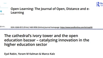 The cathedral’s ivory tower and the open education bazaar – catalyzing innovation in the higher education sector featured image