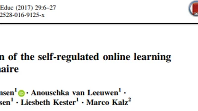Validation of the self-regulated online learning questionnaire featured image