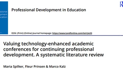 Valuing technology-enhanced academic conferences for continuing professional development. A systematic literature review featured image