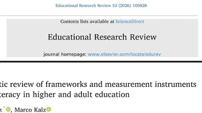 A Systematic Review of Frameworks and Measurement Instruments for Data Literacy in Higher and Adult Education featured image