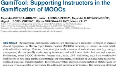 GamiTool: Supporting Instructors in the Gamification of MOOCs featured image