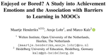 Enjoyed or Bored? A Study into Achievement Emotions and the Association with Barriers to Learning in MOOCs