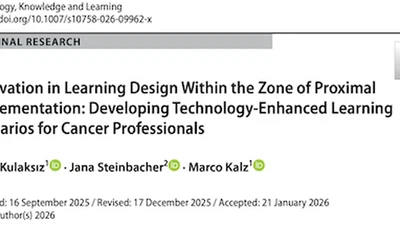 Innovation in Learning Design Within the Zone of Proximal Implementation: Developing Technology-Enhanced Learning Scenarios for Cancer Professionals featured image
