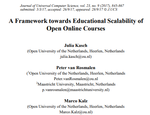 A Framework Towards Educational Scalability of Open Online Courses
