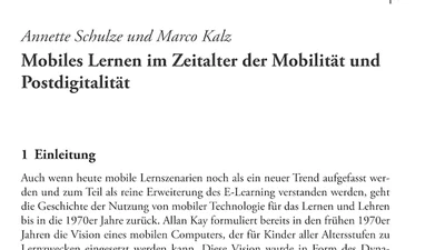 Mobiles Lernen im Zeitalter der Mobilität und Postdigitalität featured image