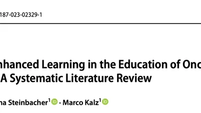 Technology-Enhanced Learning in the Education of Oncology Medical Professionals: A Systematic Literature Review. featured image
